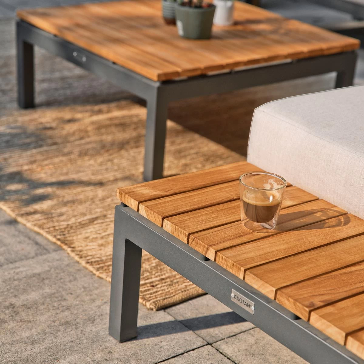 Exotan Villa All Weather Loungeset Met Hoekbank - Afbeelding 12