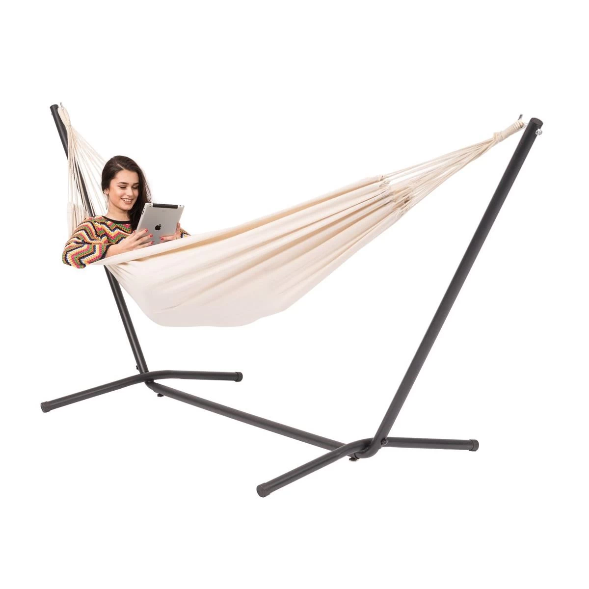 Tropilex® Hangmatstandaard Eénpersoons Easy Zwart - Afbeelding 4