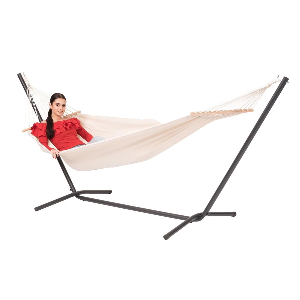 Tropilex® Hangmatstandaard Eénpersoons Easy Zwart - Afbeelding 7