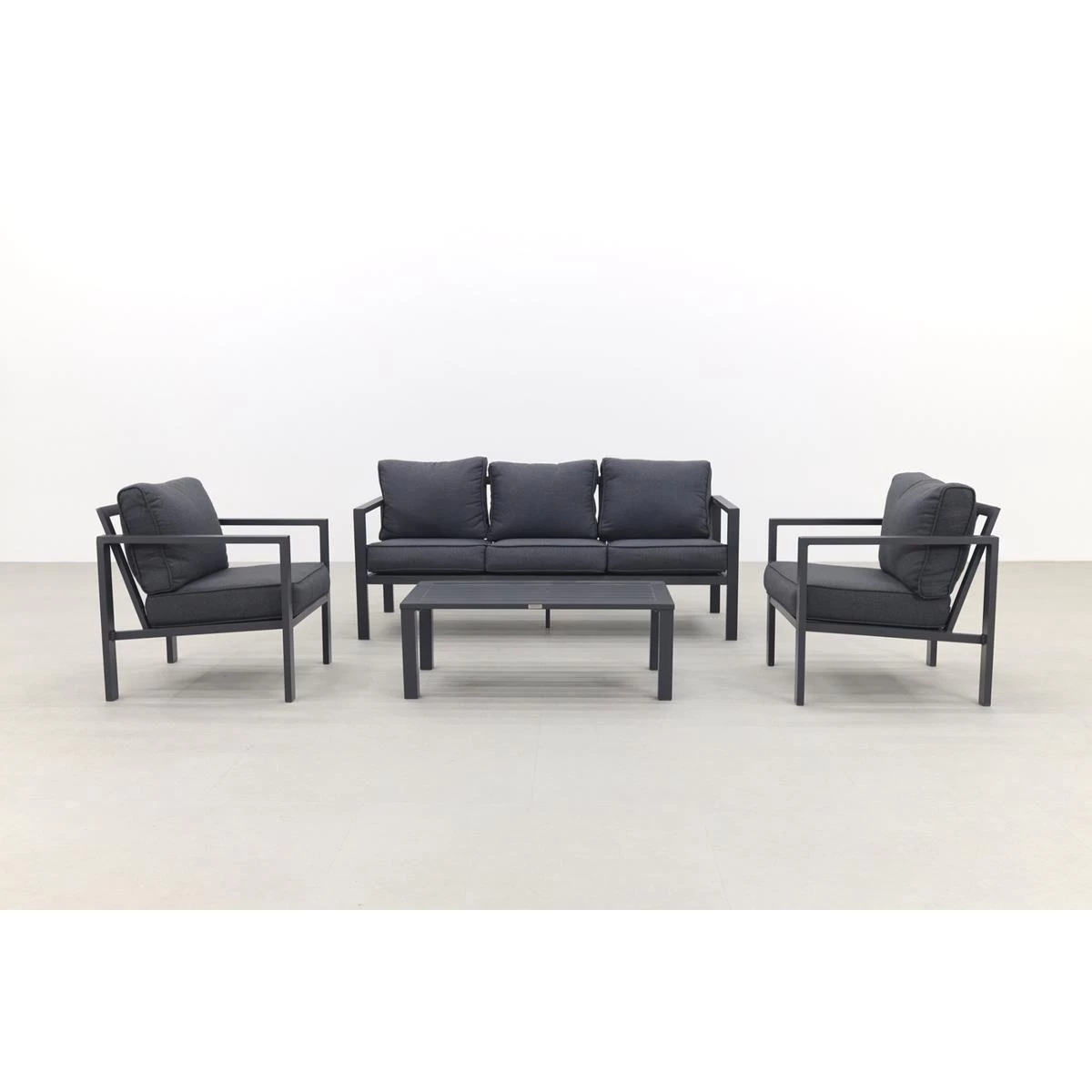 Garden Impressions Durban Loungeset 4-delig - Zwart - Afbeelding 7