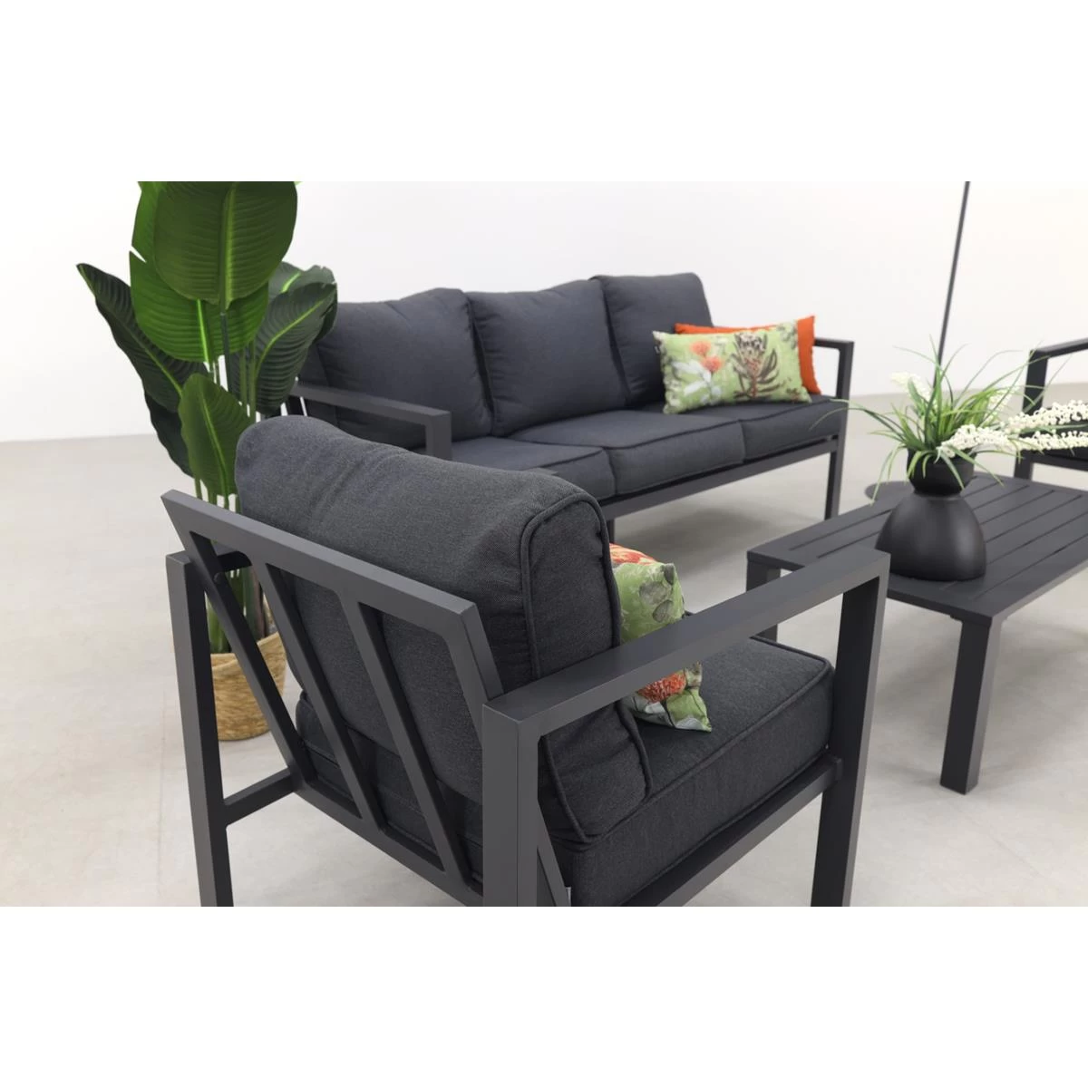 Garden Impressions Durban Loungeset 4-delig - Zwart - Afbeelding 10