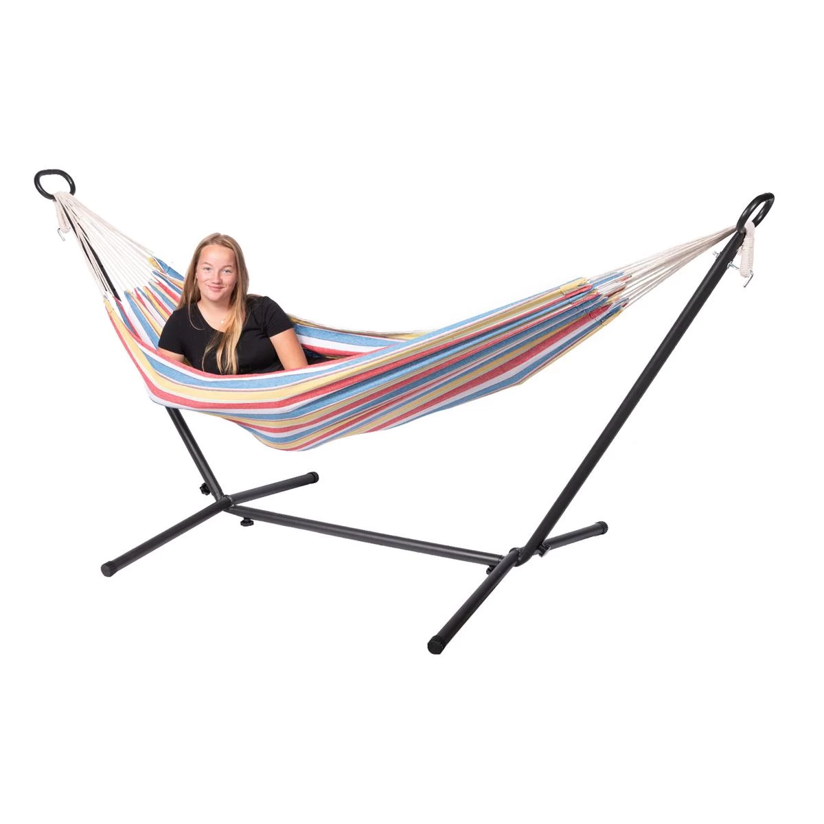 123Hammock Hangmat EƩnpersoons Cabrera Single Veelkleurig - Afbeelding 2