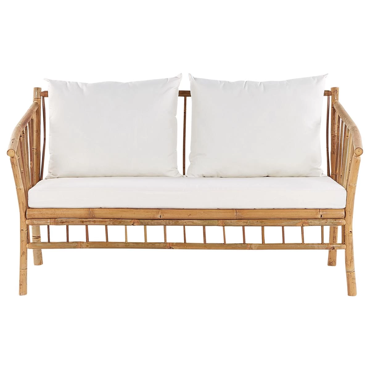 Beliani - MAGGIORE - Loungeset Voor 4 - Lichte Houtkleur - Bamboehout - Afbeelding 3