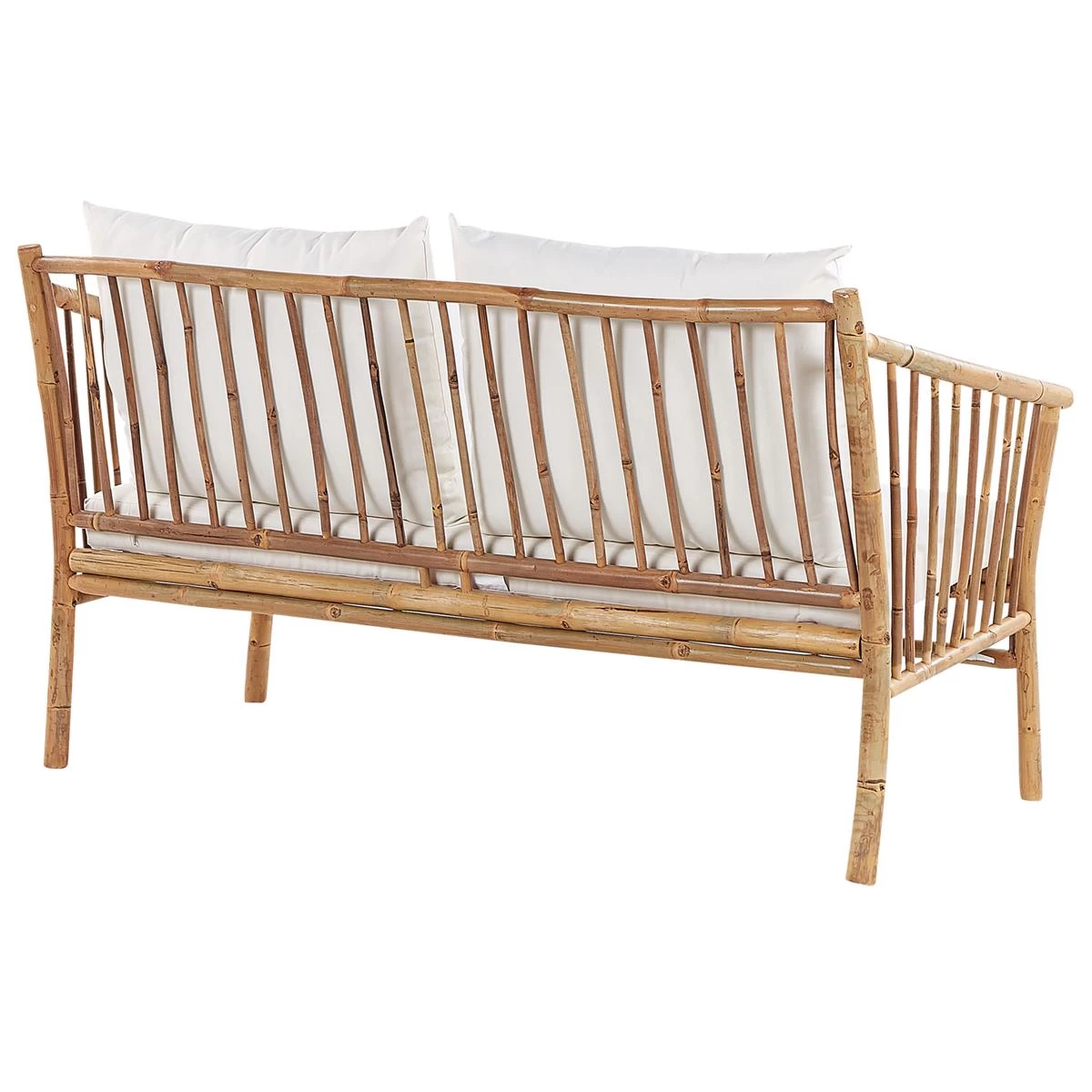 Beliani - MAGGIORE - Loungeset Voor 4 - Lichte Houtkleur - Bamboehout - Afbeelding 5