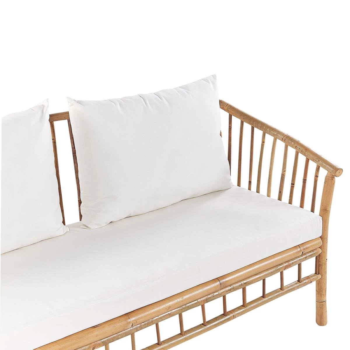 Beliani - MAGGIORE - Loungeset Voor 4 - Lichte Houtkleur - Bamboehout - Afbeelding 6