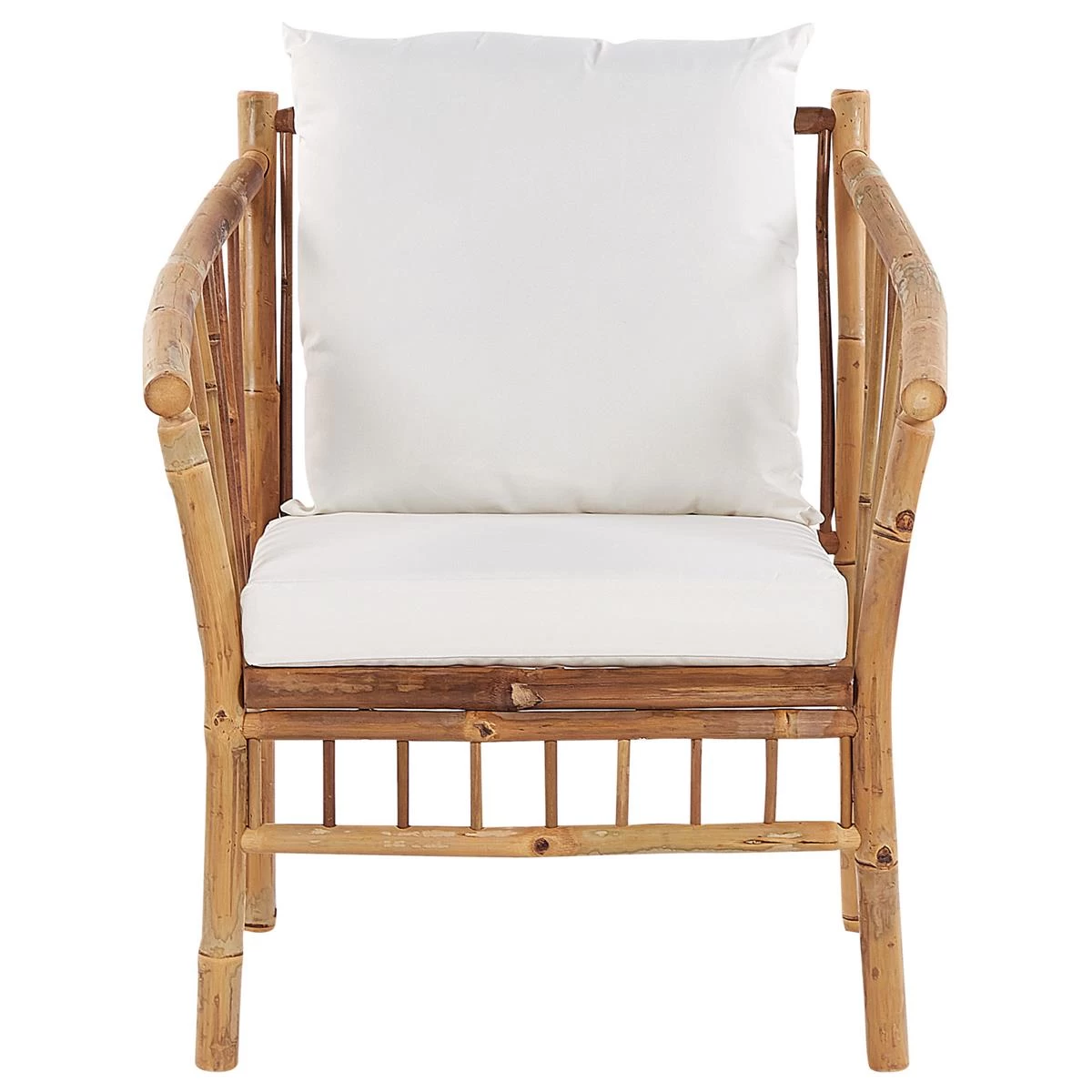 Beliani - MAGGIORE - Loungeset Voor 4 - Lichte Houtkleur - Bamboehout - Afbeelding 8