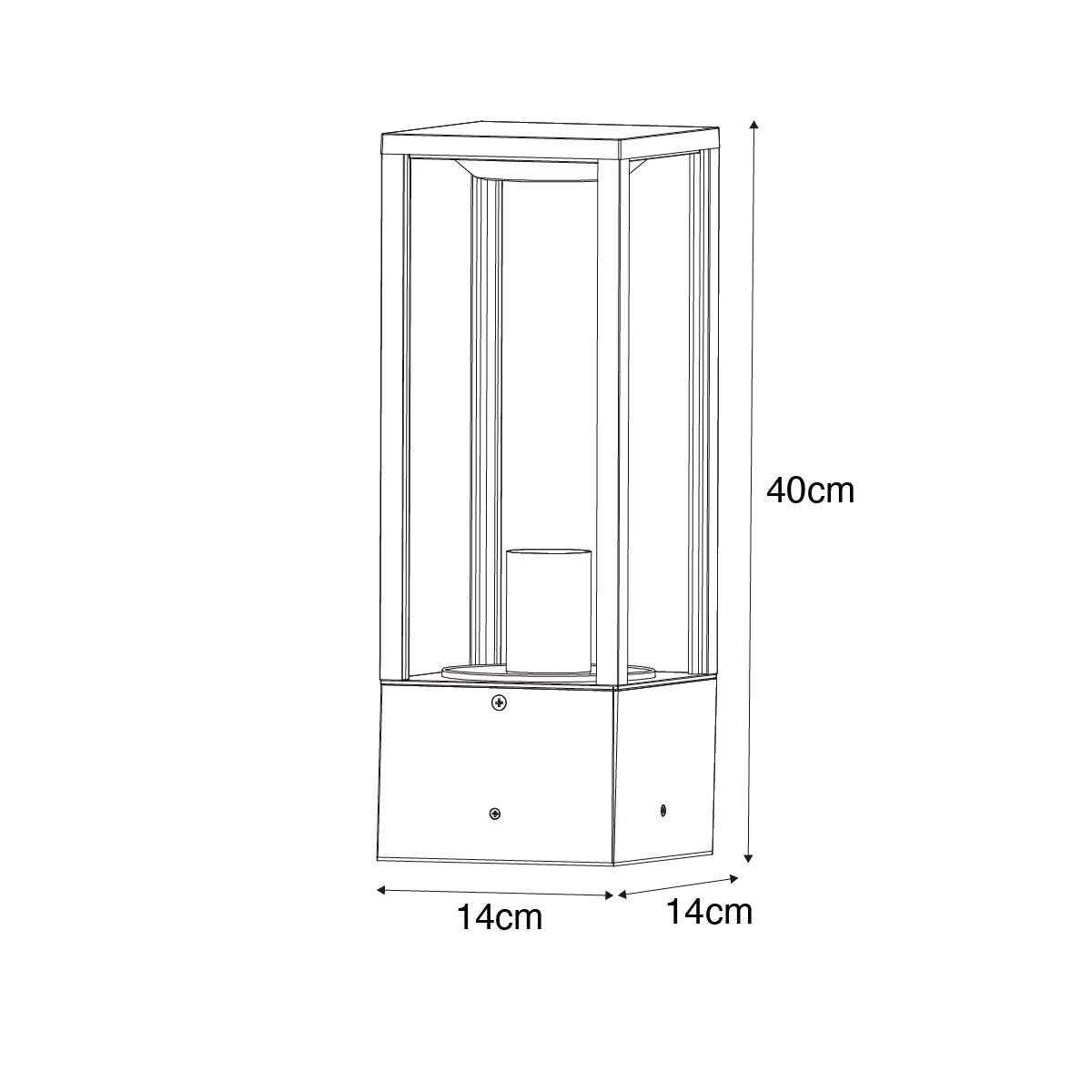 QAZQA Vintage Staande Buitenlamp Antiek Goud 40 Cm IP44 - Charlois - Afbeelding 5