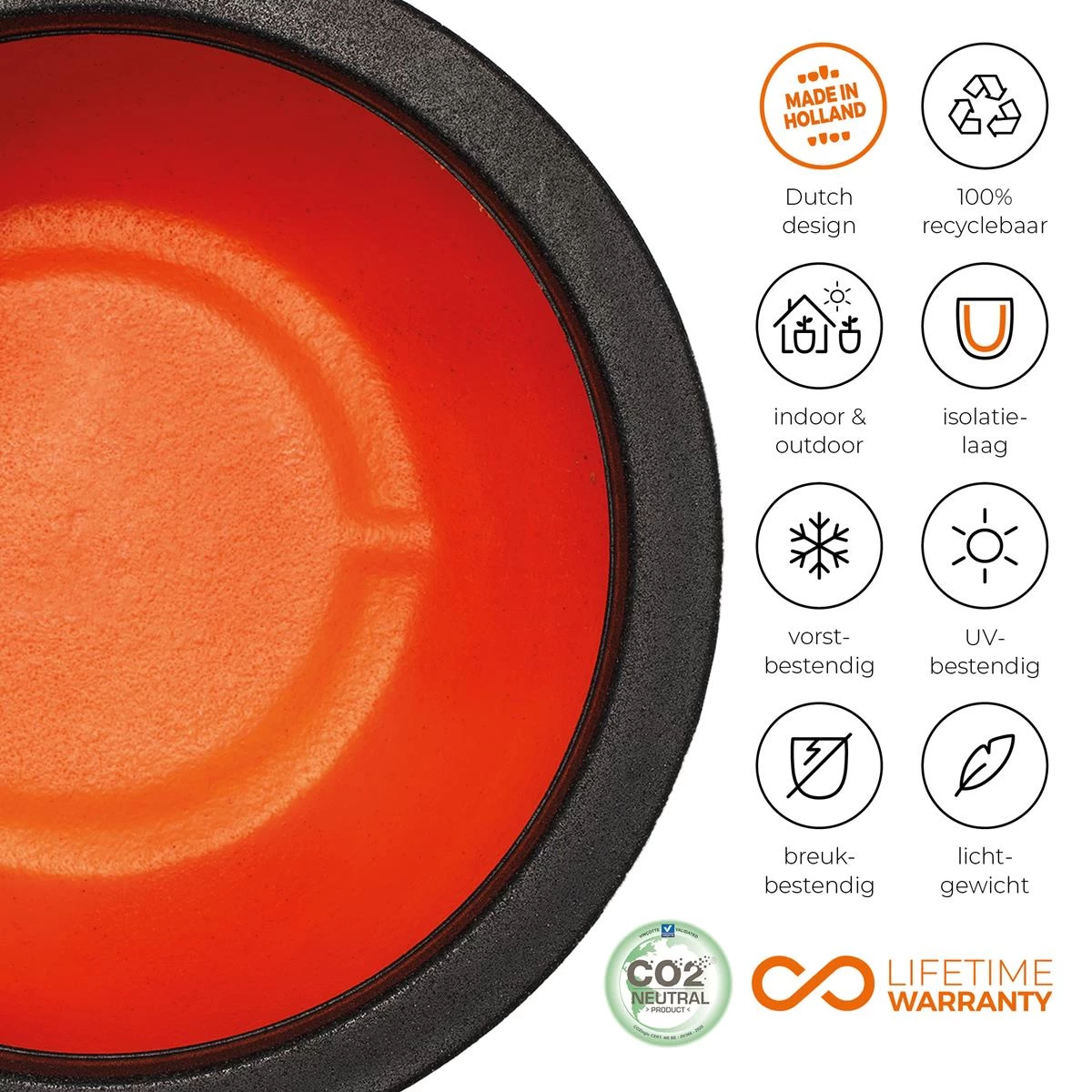 Capi Europe Nature Rib Vaas Eleg. Deluxe 56 Cm - Afbeelding 6