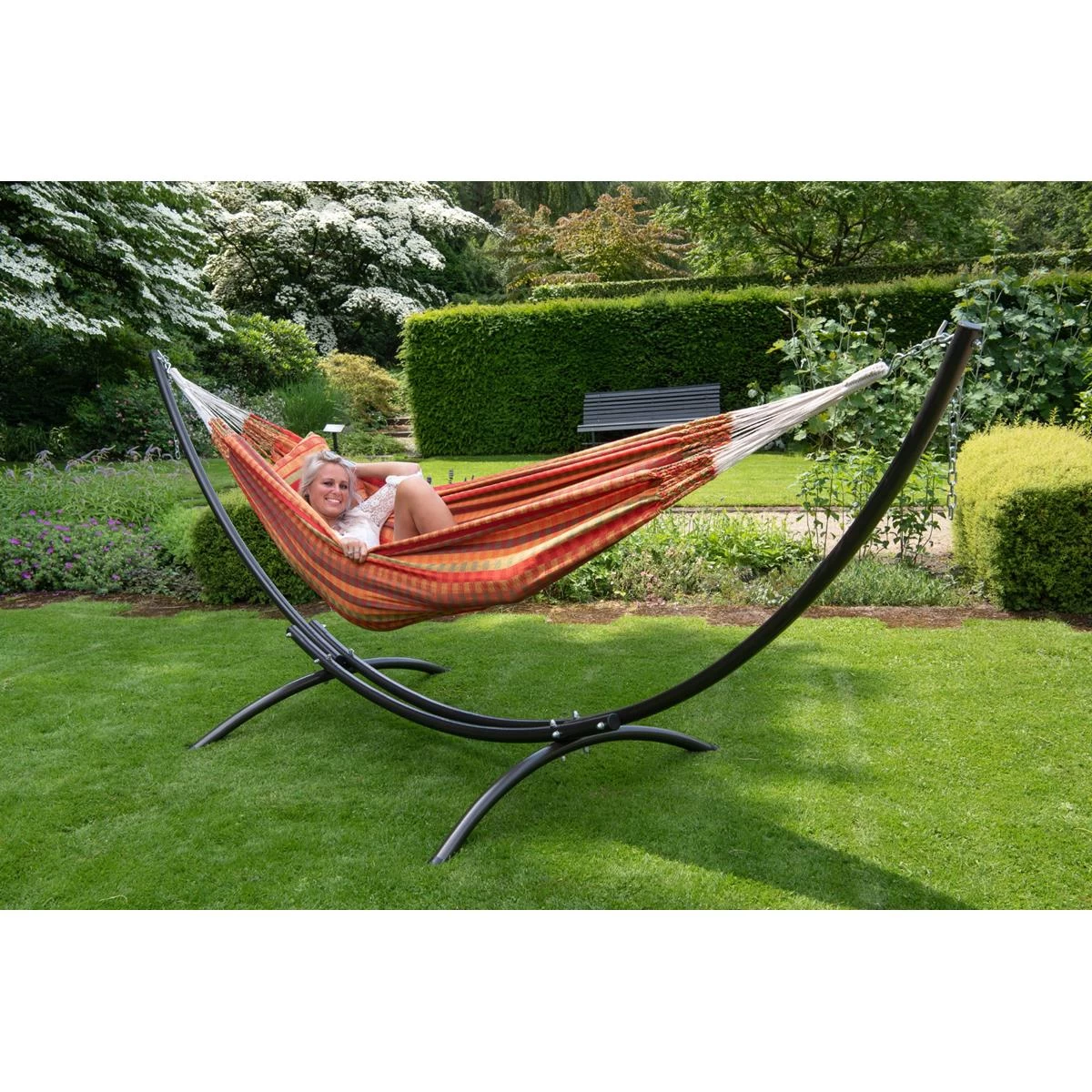 Tropilex® Hangmat Tweepersoons Premium Melon Oranje - Afbeelding 7