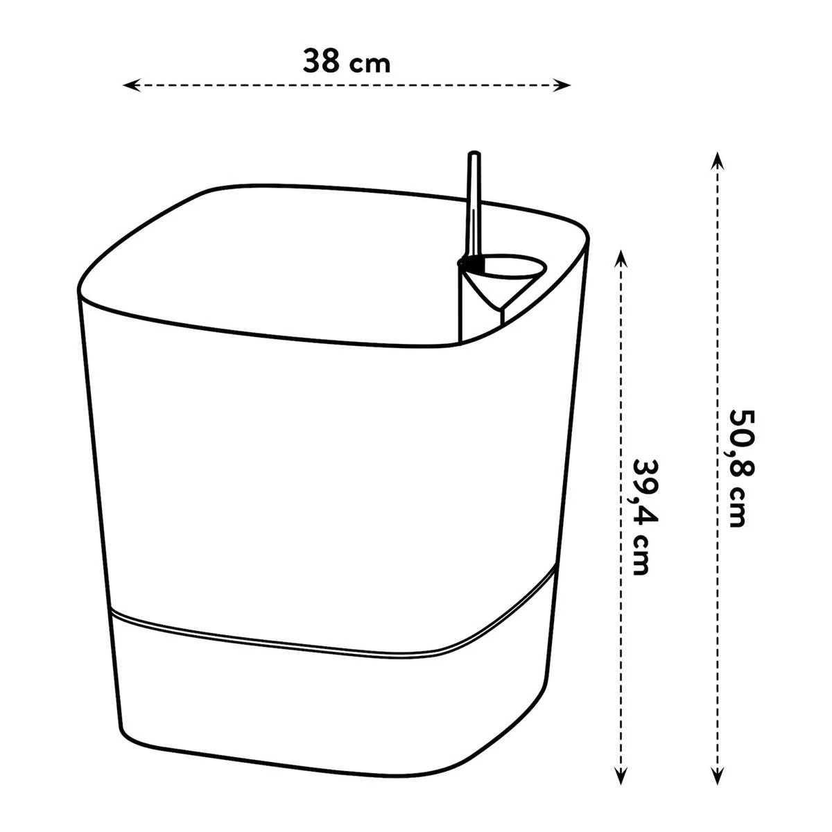 Elho Greensense Aqua Care - Vierkant -Ø 38 Cm - Afbeelding 9