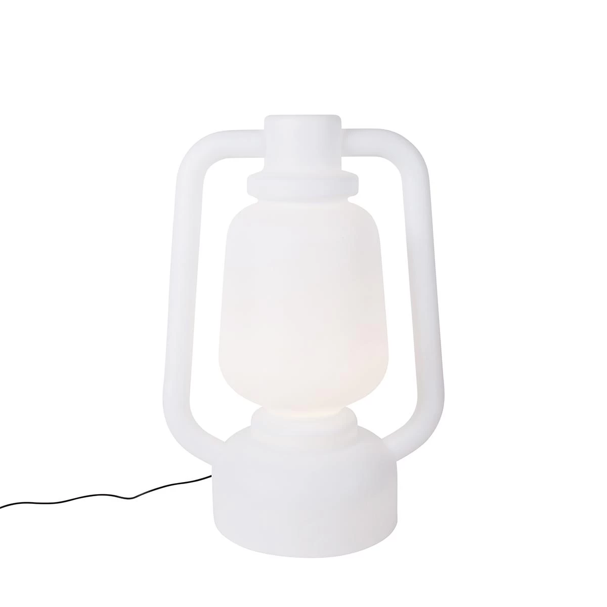 QAZQA Smart Vloerlamp Wit 110 Cm Incl. Wifi G95 - Storm Extra Large - Afbeelding 4