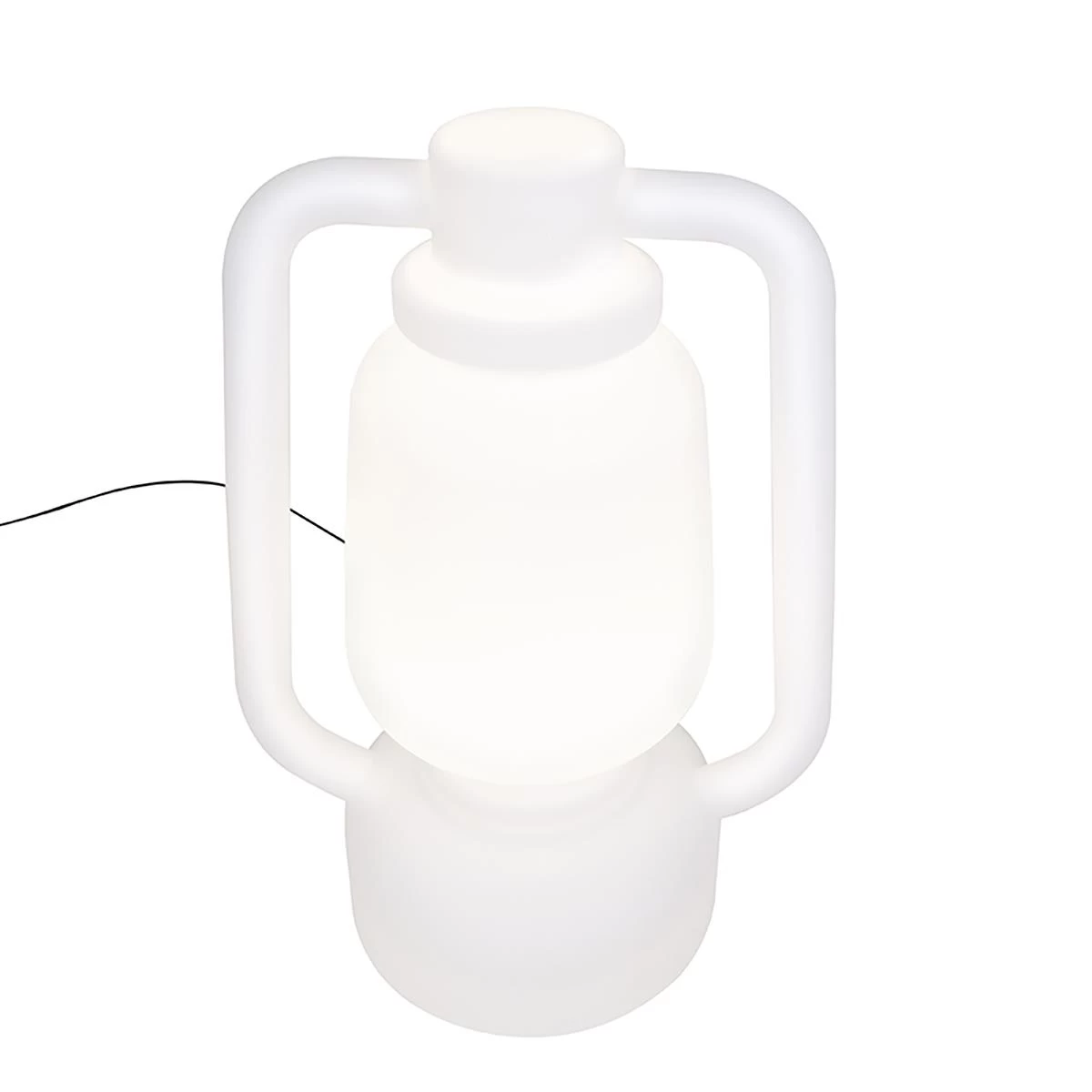 QAZQA Smart Vloerlamp Wit 110 Cm Incl. Wifi G95 - Storm Extra Large - Afbeelding 11