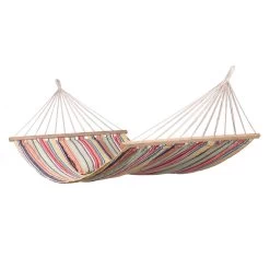 123Hammock Hangmat EƩnpersoons Minorca Spreaderbar Veelkleurig