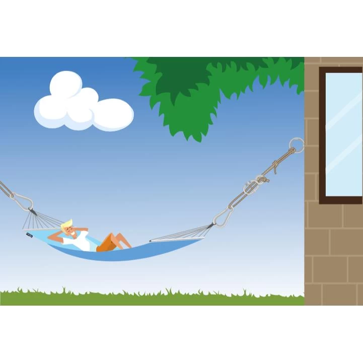 Tropilex® Hangmatbevestiging Complete Metal Metaal - Afbeelding 7