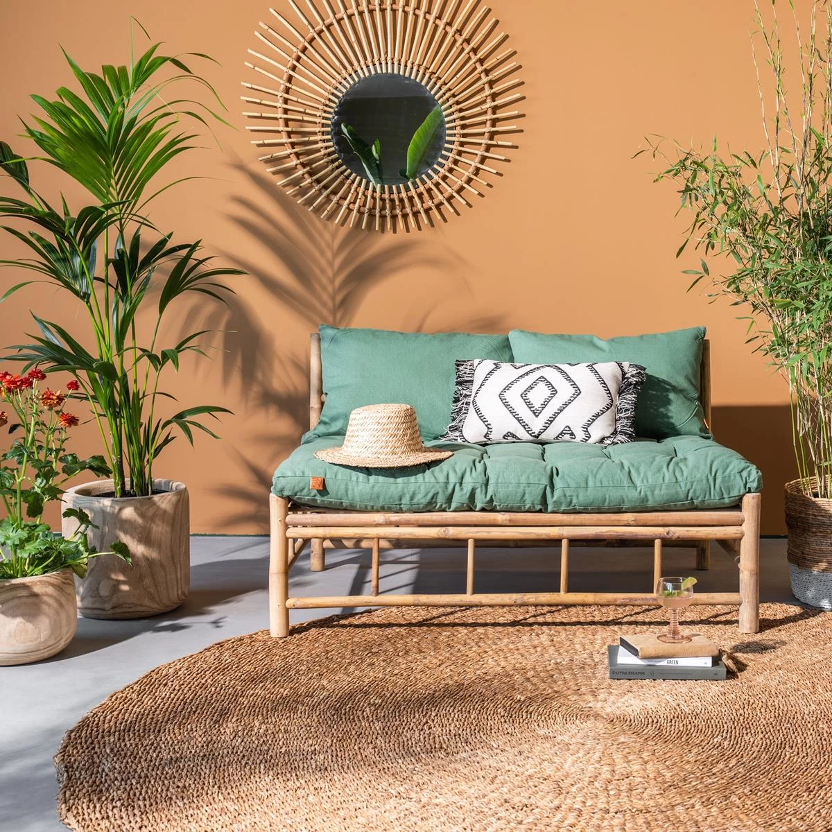 Exotan Bamboo Palletbank (zonder Kussens) - Afbeelding 2