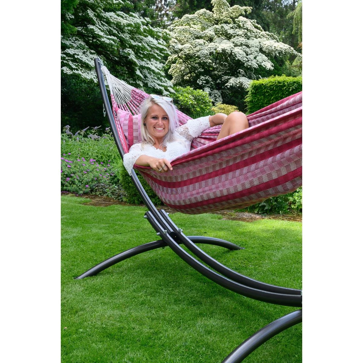 Tropilex® Hangmatstandaard Tweepersoons Arc Zwart - Afbeelding 4