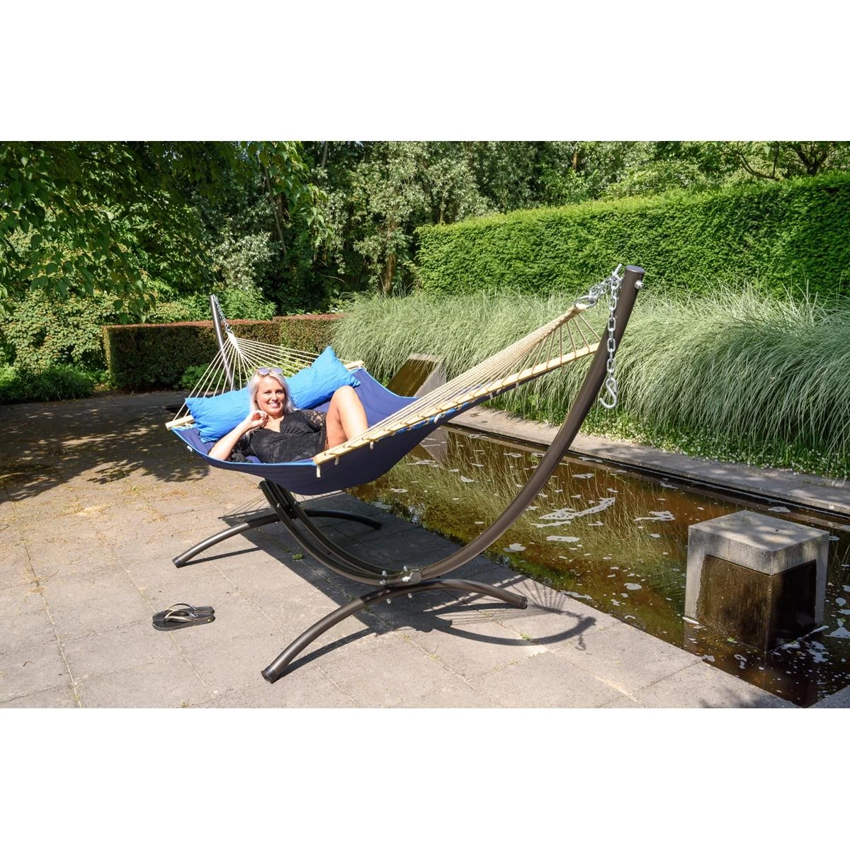 Tropilex® Hangmatstandaard Tweepersoons Arc Zwart - Afbeelding 6