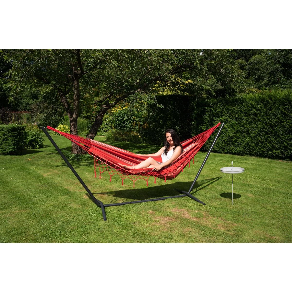 Tropilex® Hangmat Eénpersoons Bonaire Fire Rood - Afbeelding 4