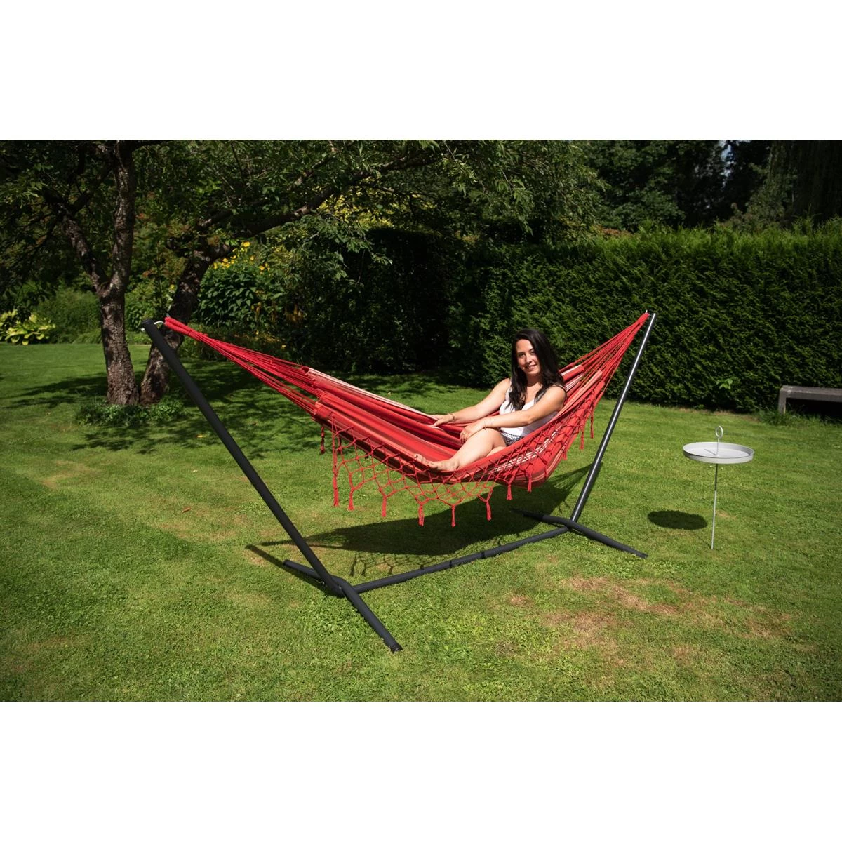 Tropilex® Hangmat Eénpersoons Bonaire Fire Rood - Afbeelding 8