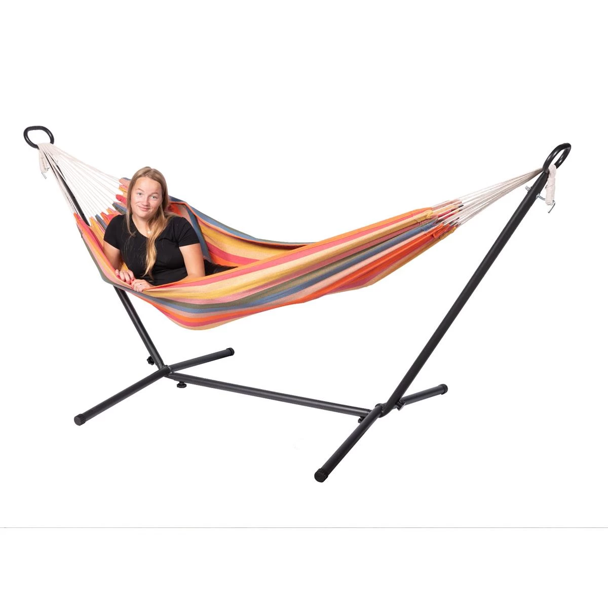 123Hammock Hangmat Eénpersoons Gomera Single Veelkleurig - Afbeelding 2