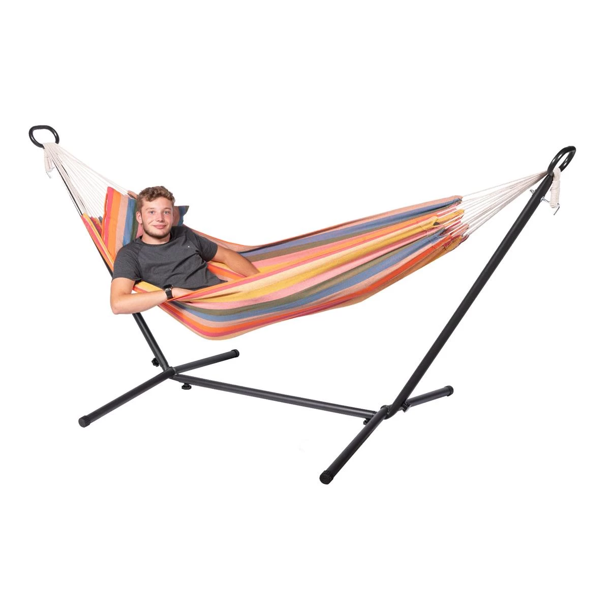 123Hammock Hangmat Eénpersoons Gomera Single Veelkleurig - Afbeelding 3