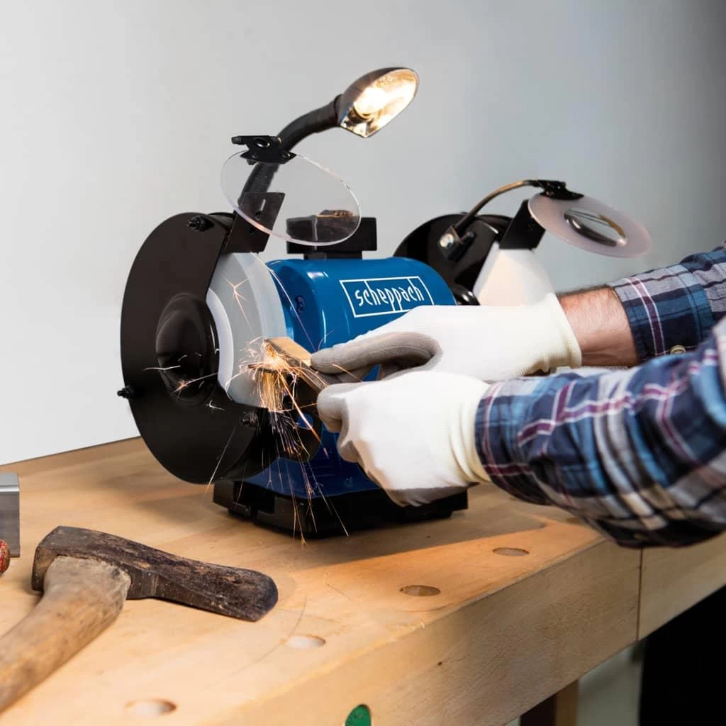 Scheppach Slijp-|polijstmachine BG200AL 550 W - Afbeelding 3