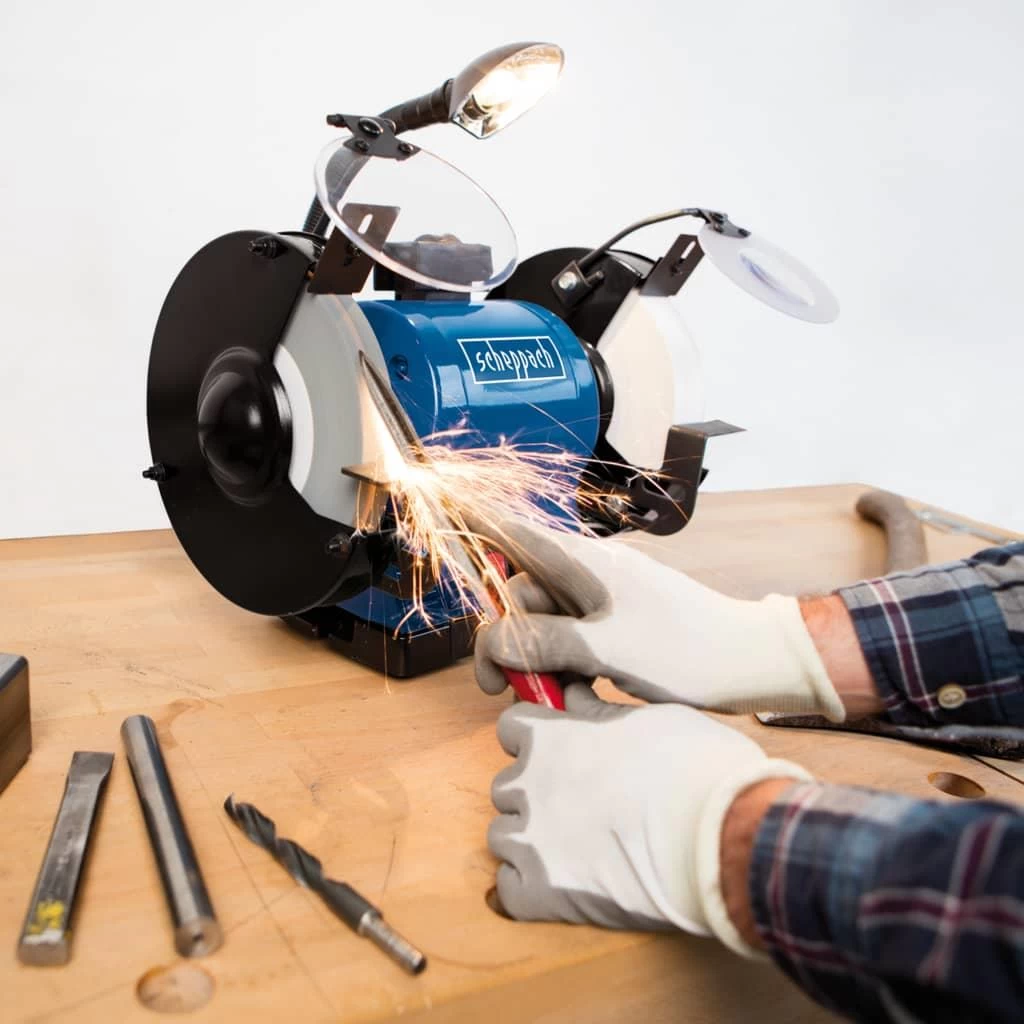 Scheppach Slijp-|polijstmachine BG200AL 550 W - Afbeelding 4