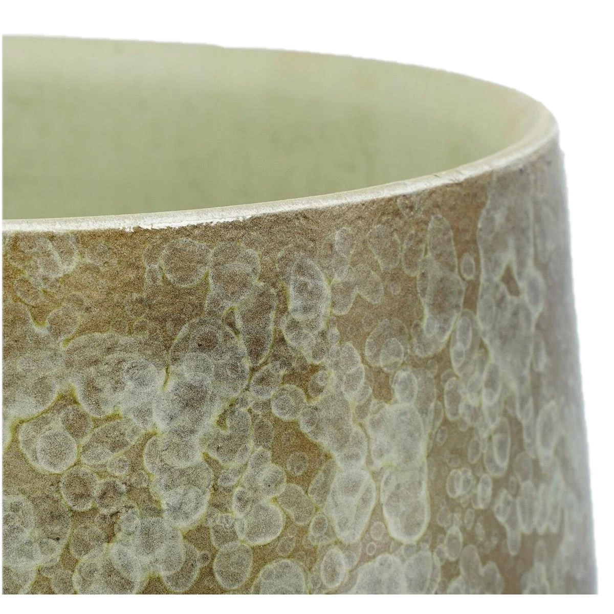 Mica Decorations Oliver Bloempot - H31 X Ø33 Cm - Terracotta - Groen - Afbeelding 2