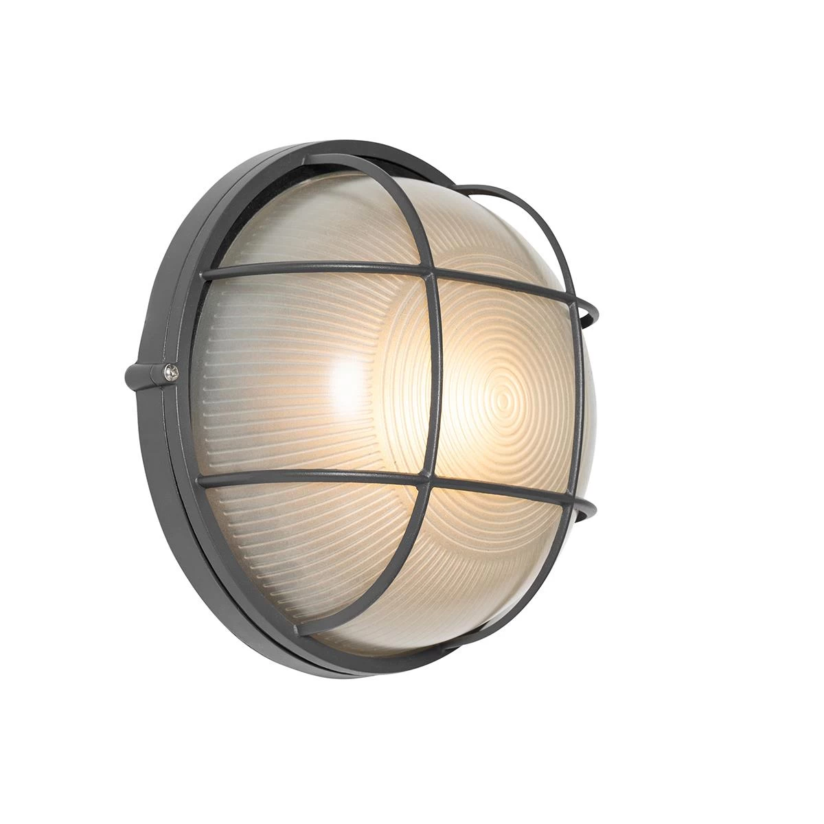 QAZQA Industriƫle Buitenwandlamp Donkergrijs IP44 - Hanneke - Afbeelding 3
