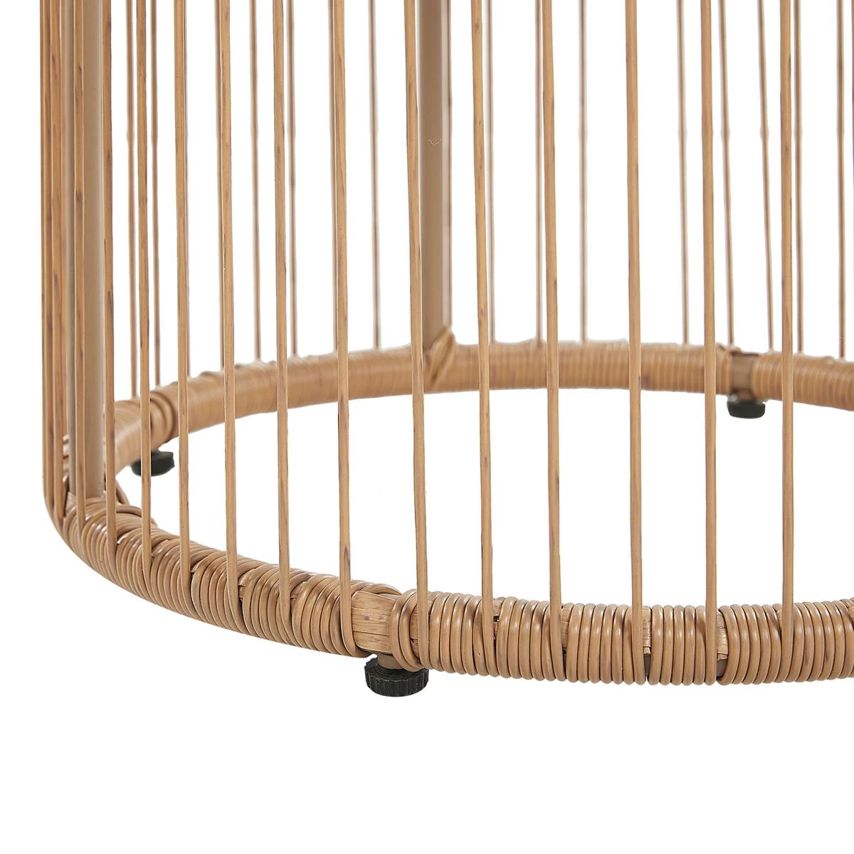 Beliani - LABICO - Bistroset Voor 2 - Natuurlijk - PE Rotan - Afbeelding 11