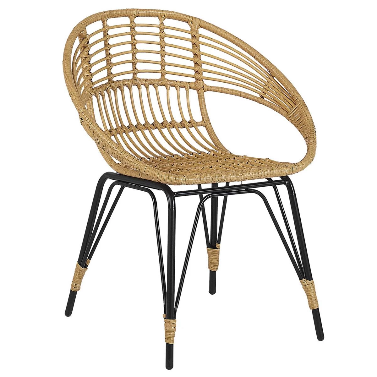 Beliani - PELLARO - Bistroset Voor 2 - Natuurlijk - PE Rotan - Afbeelding 10