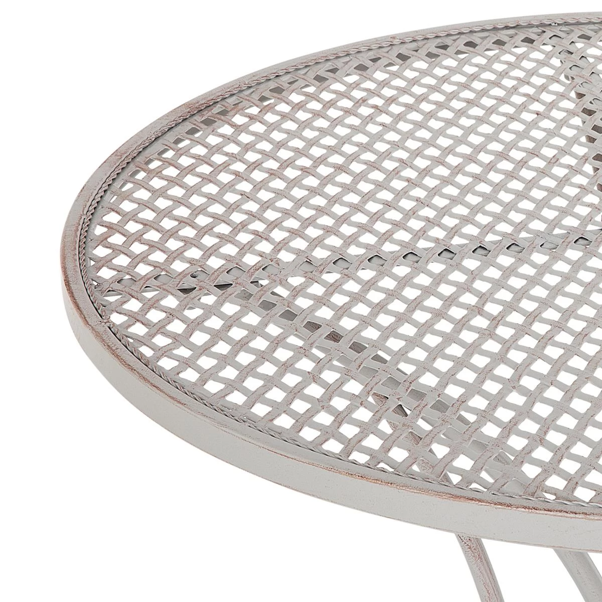 Beliani - CILENTO - Bistroset Voor 2 - Grijs - IJzer - Afbeelding 9