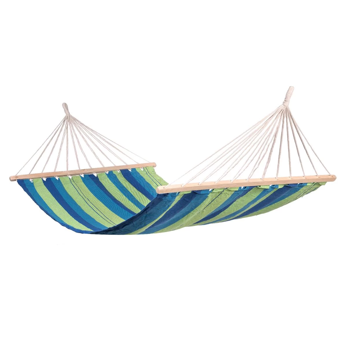 123Hammock Hangmat EƩnpersoons Pine Spreaderbar Groen