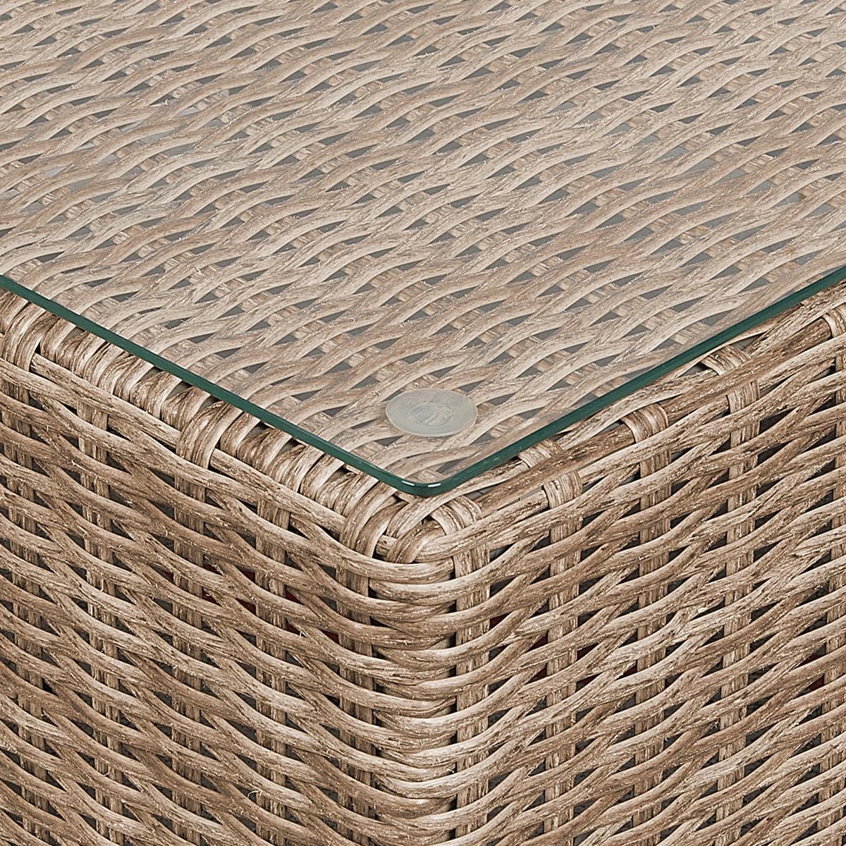 Beliani - CONTARE - Loungeset Voor 6 - Bruin - Linkszijdig - PE Rotan - Afbeelding 9