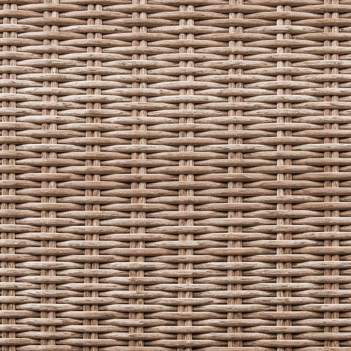 Beliani - CONTARE - Loungeset Voor 6 - Bruin - Linkszijdig - PE Rotan - Afbeelding 10