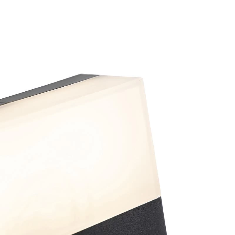 QAZQA Buitenwandlamp Zwart IP44 Incl. LED Met Bewegingsmelder - Dualy - Afbeelding 3