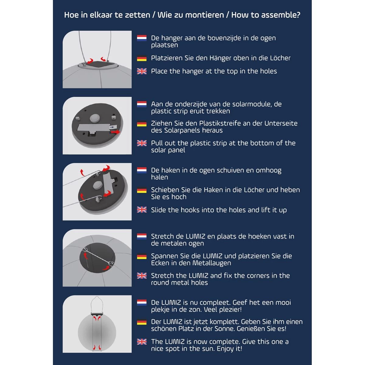 Lumiz Solar Buitenverlichting Sashiko Rond - 20 Cm - Koper - Afbeelding 9