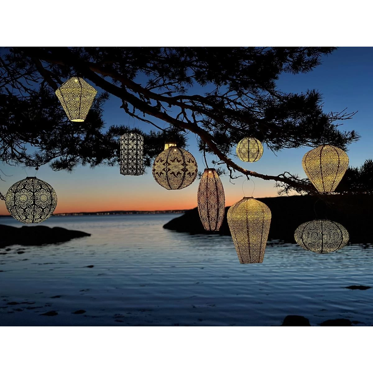 Lumiz Solar Buitenverlichting Sashiko Rond - 20 Cm - Koper - Afbeelding 7