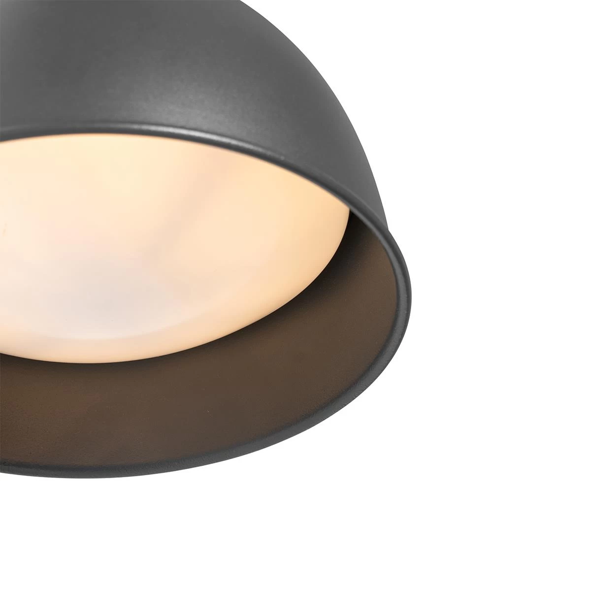 QAZQA Industriële Buitenwandlamp Donkergrijs Rond IP44 - Natas - Afbeelding 4