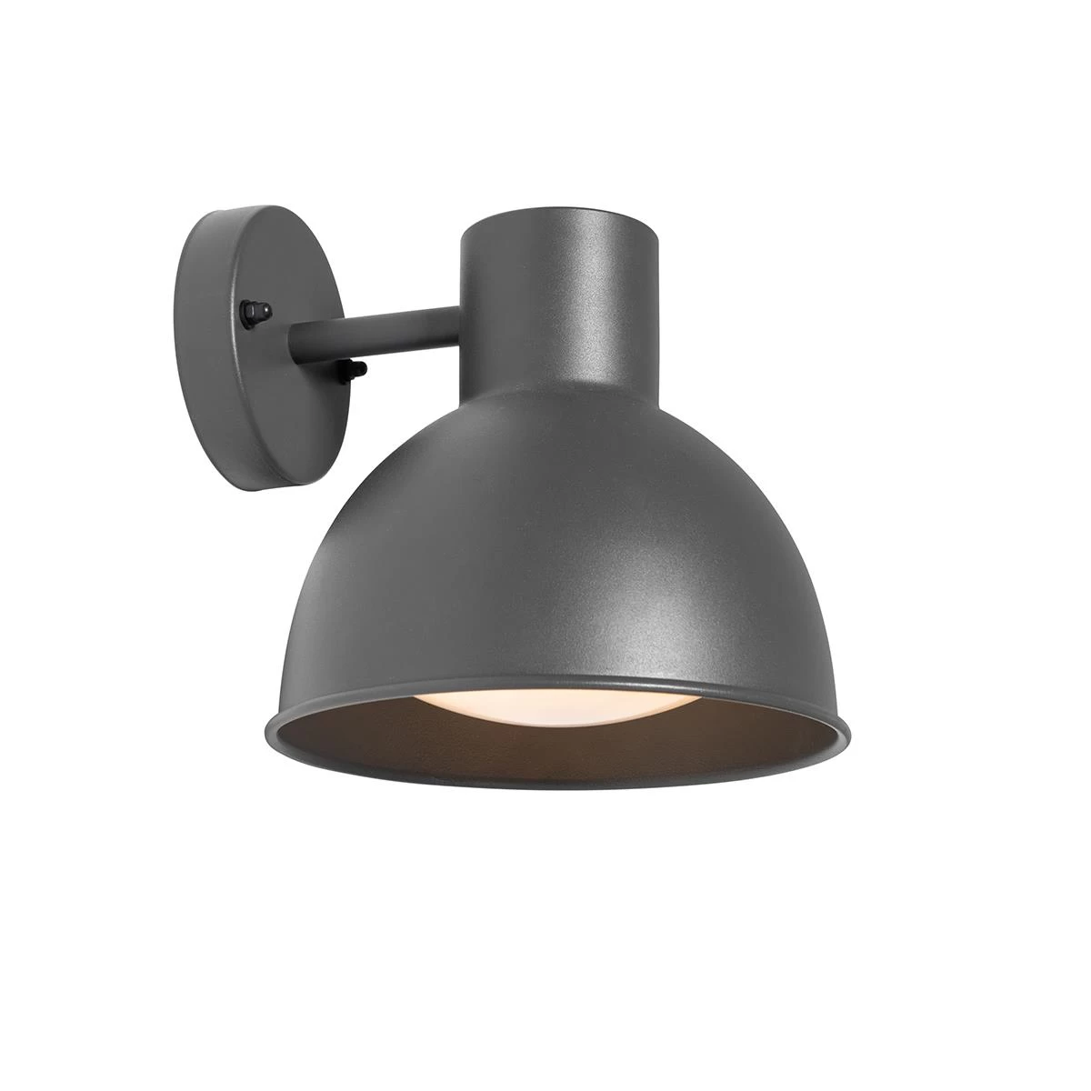 QAZQA Industriële Buitenwandlamp Donkergrijs Rond IP44 - Natas - Afbeelding 8