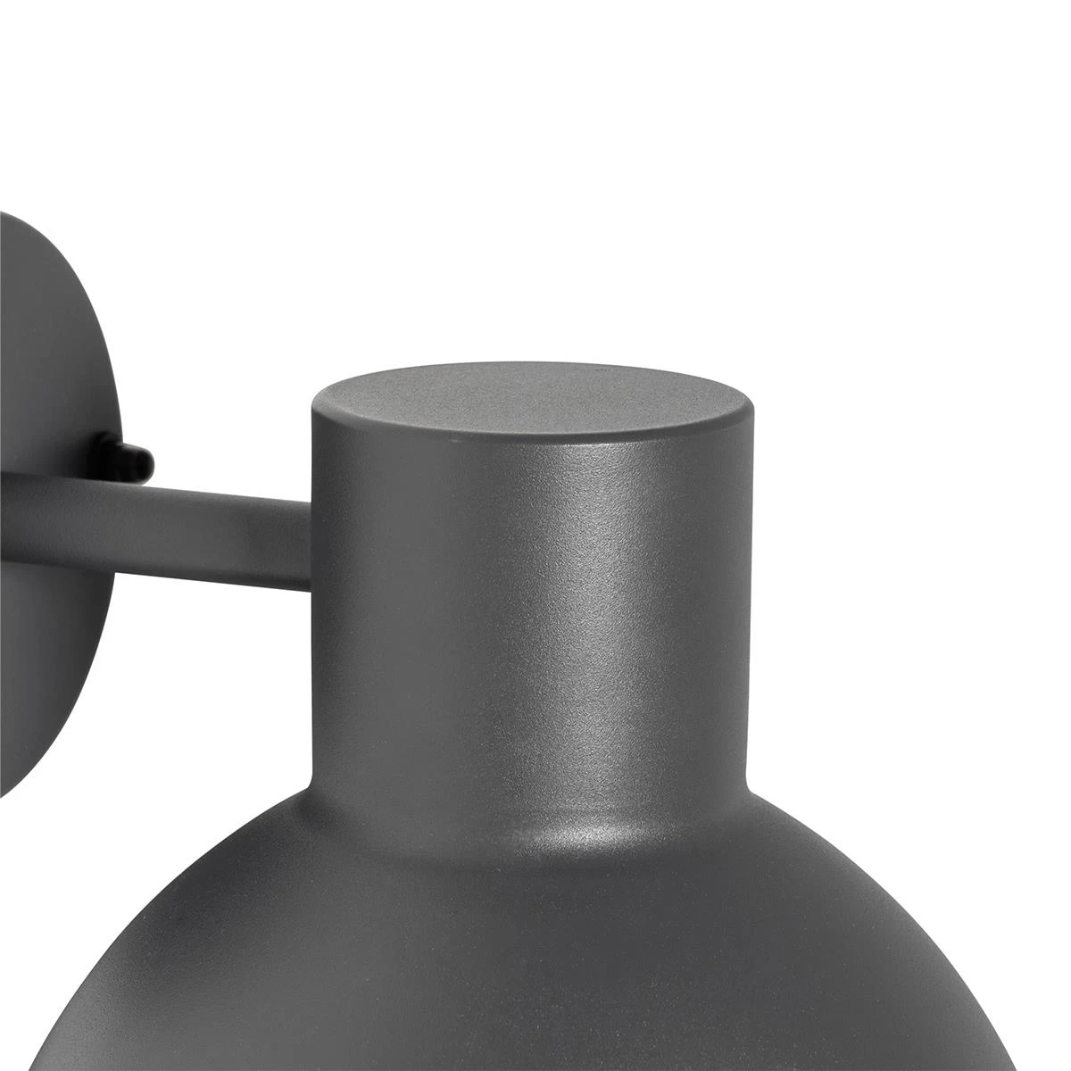 QAZQA Industriële Buitenwandlamp Donkergrijs Rond IP44 - Natas - Afbeelding 3