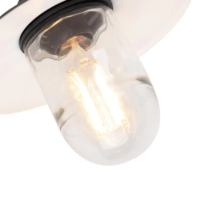 QAZQA Buitenwandlamp Zwart IP44 - Munich - Afbeelding 3