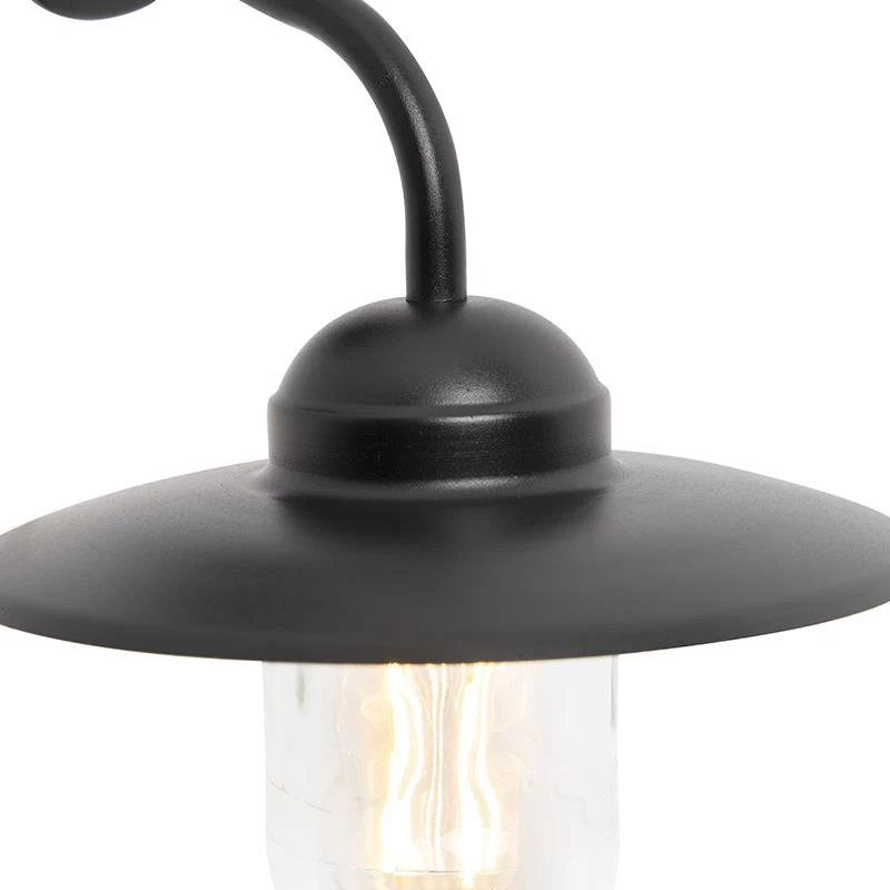 QAZQA Buitenwandlamp Zwart IP44 - Munich - Afbeelding 4