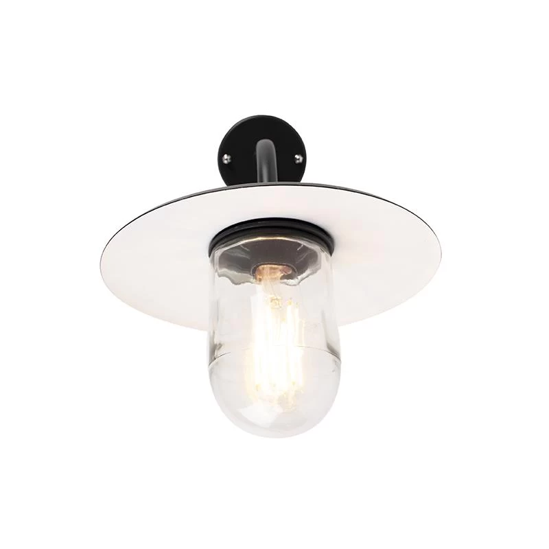 QAZQA Buitenwandlamp Zwart IP44 - Munich - Afbeelding 8