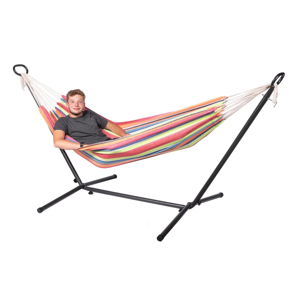 123Hammock Hangmat Eénpersoons Tura Single Veelkleurig - Afbeelding 3