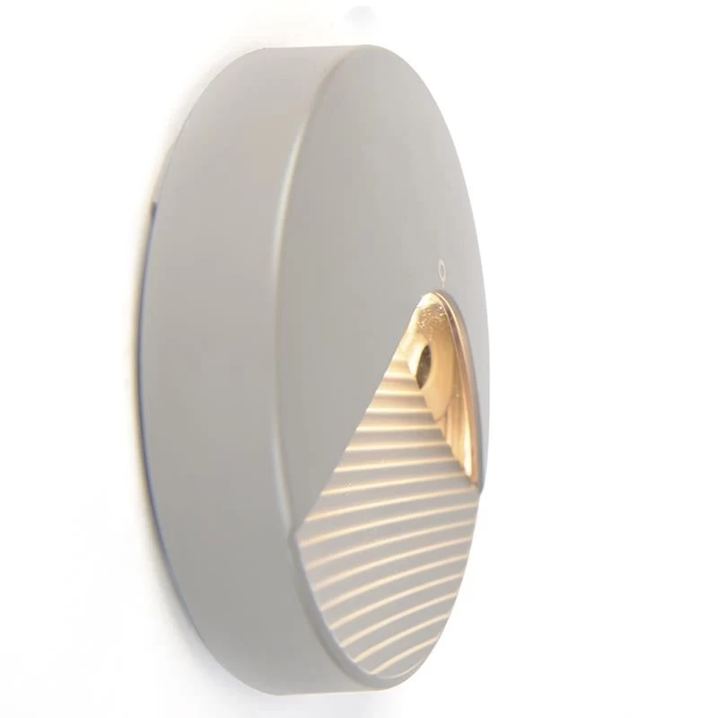 QAZQA Moderne Buitenwandlamp Rond Incl. LED - Pod - Afbeelding 3