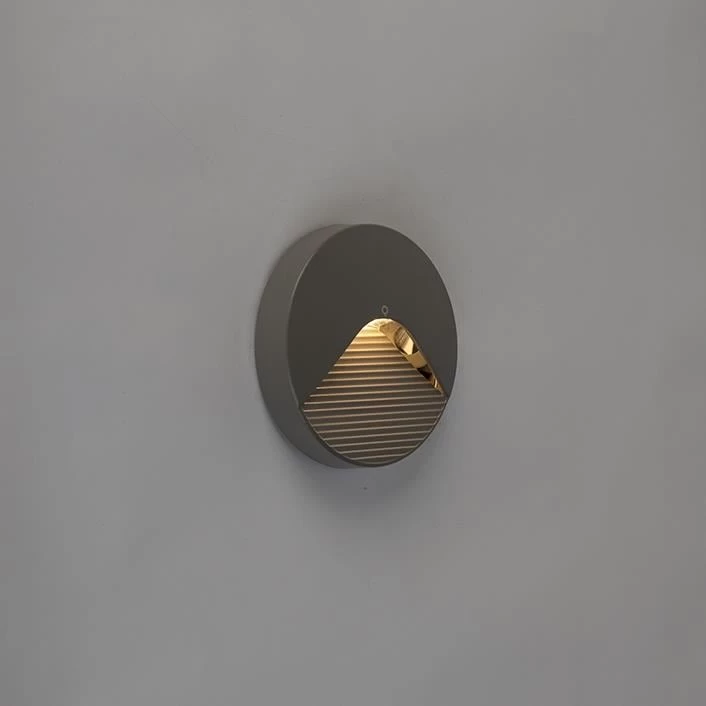 QAZQA Moderne Buitenwandlamp Rond Incl. LED - Pod - Afbeelding 6