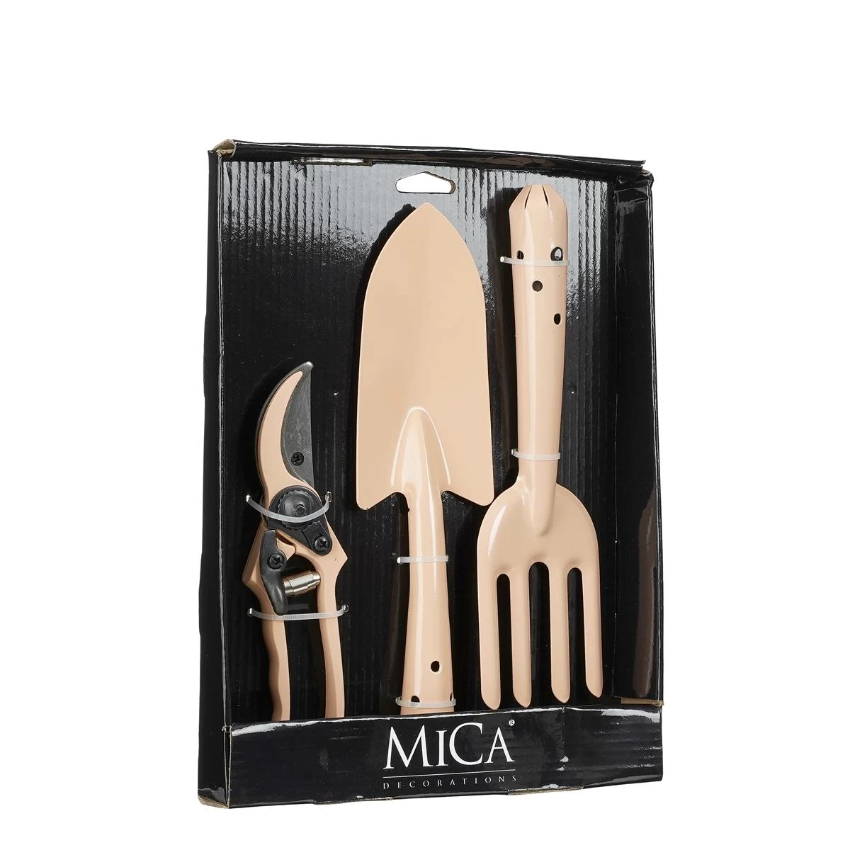 Mica Decorations Tuingereedschap - Set Van 3 - Metaal - Roze