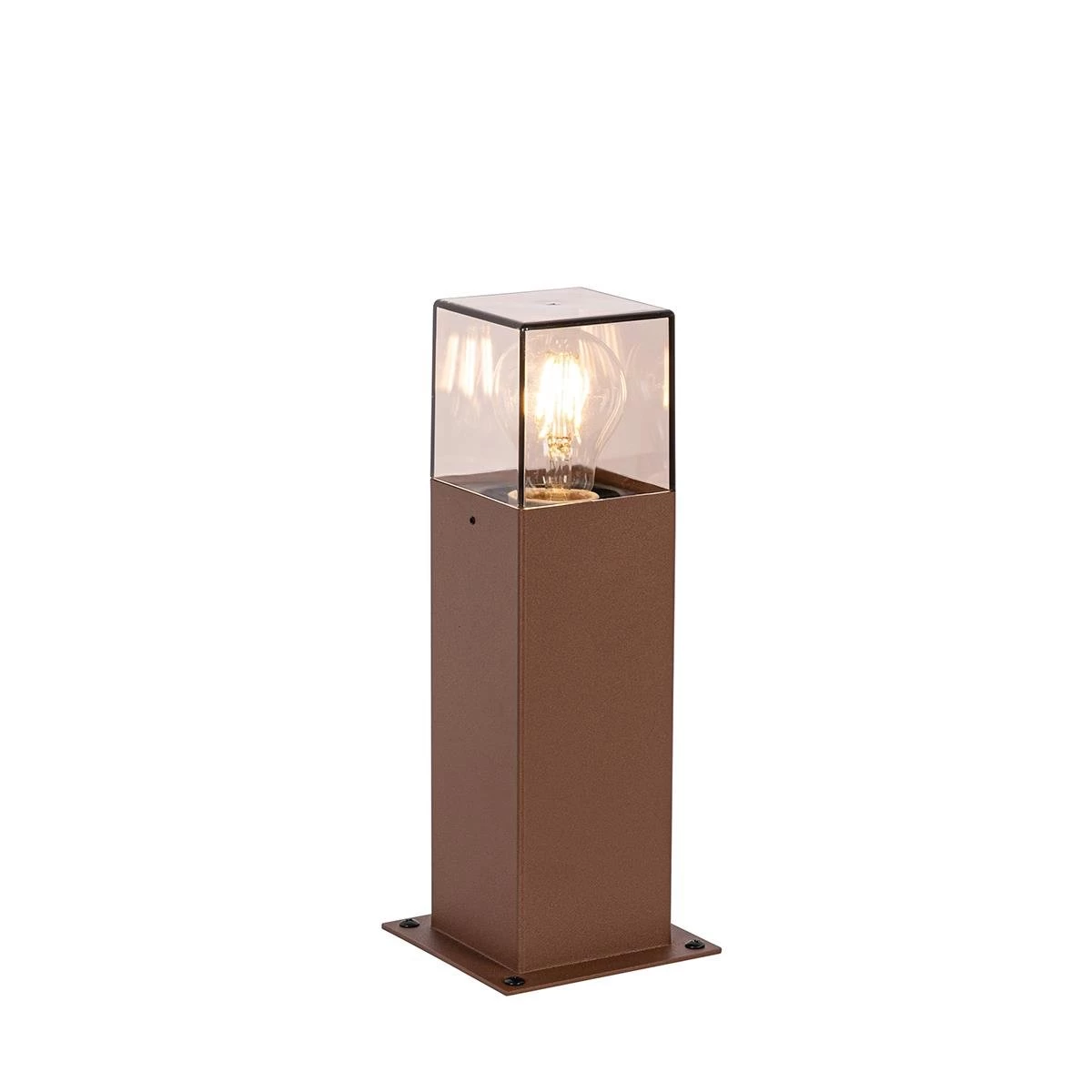 QAZQA Industriƫle Staande Buitenlamp Roestbruin 30 Cm IP44 - Denmark - Afbeelding 7