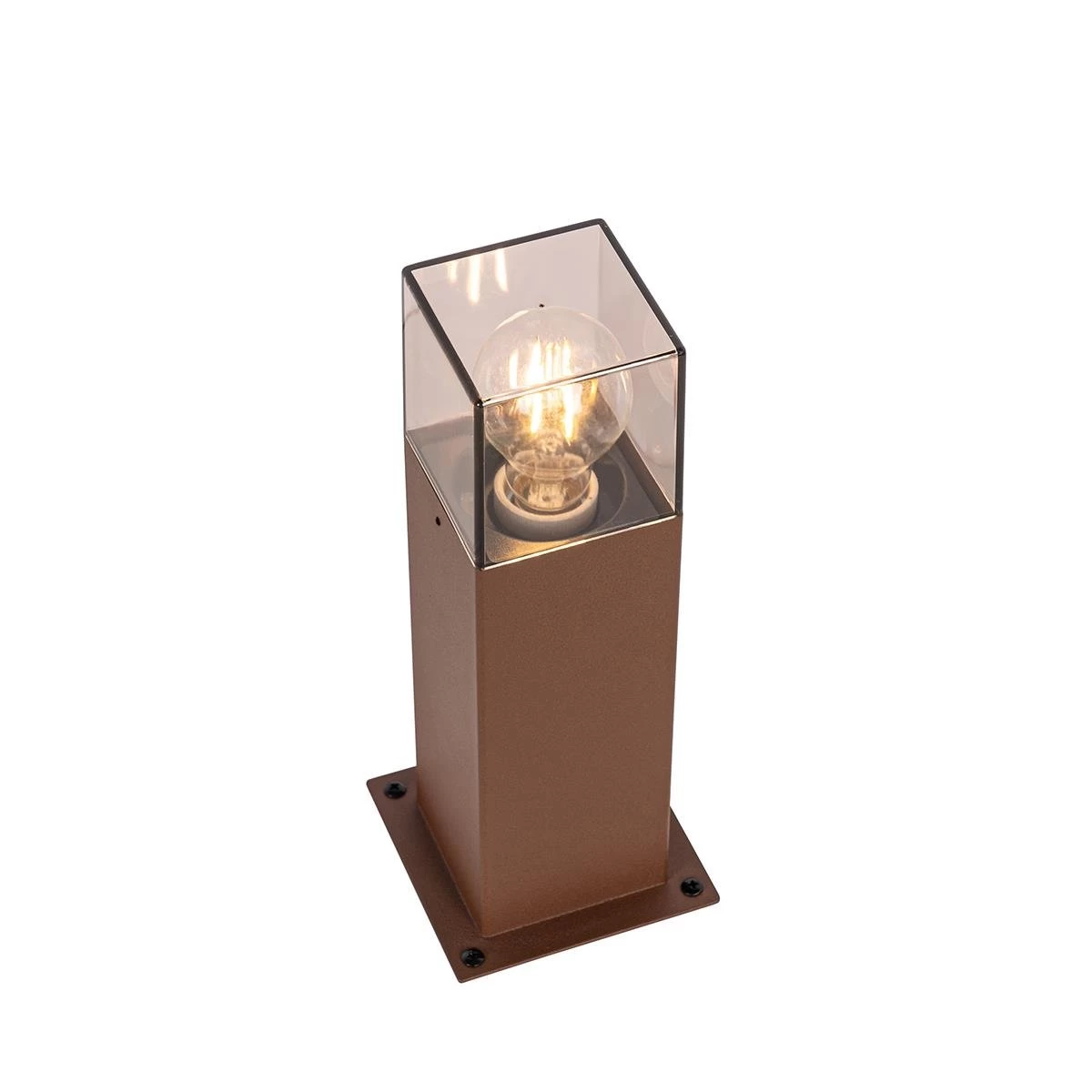 QAZQA Industriƫle Staande Buitenlamp Roestbruin 30 Cm IP44 - Denmark - Afbeelding 9